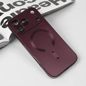 Futrola - maska Magsafe Chrome za iPhone 17 Pro Max 6.9 bordo.