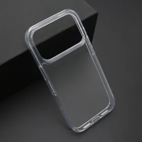 Futrola - maska COLOR FRAME za iPhone 17 Pro (6.3) srebrna (providna) (MS).