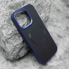 Futrola - maska CARBON MagSafe za iPhone 16 Pro (6.3) plava (big camera) (MS).