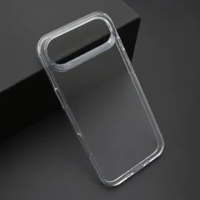 Futrola - maska COLOR FRAME za iPhone AIR (6.6) srebrna (providna) (MS).