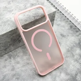 Futrola - maska SILKY MagSafe mat za iPhone 17 Pro Max (6.9) roze (MS).