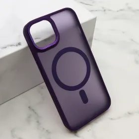 Futrola - maska SILKY MAGSAFE II za iPhone 13 (6.1) ljubicasta (MS).