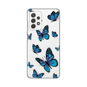 Silikonska futrola - maska print za Samsung A525 Galaxy A52 4G/A526 Galaxy A52 5G/A528B Galaxy A52s 5G Blue butterfly.