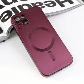 Futrola - maska Magsafe Chrome za iPhone 13 6.1 bordo.