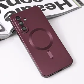 Futrola - maska Magsafe Chrome za Samsung A566 Galaxy A56 bordo.