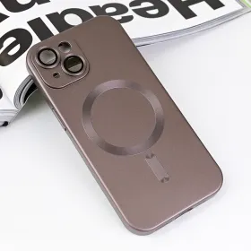 Futrola - maska Magsafe Chrome za iPhone 15 6.1 siva.