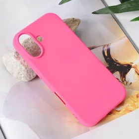 Futrola - maska Teracell Soft Velvet za iPhone 17 6.3 pink.