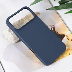 Futrola - maska Teracell Soft Velvet za iPhone 17 Pro Max 6.9 tamno plava.