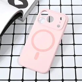 Futrola - maska Magsafe Pure color za iPhone 17 Pro 6.3 roze.