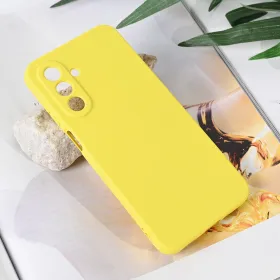 Futrola - maska Teracell Soft Velvet za Samsung A175 Galaxy A17 zuta.