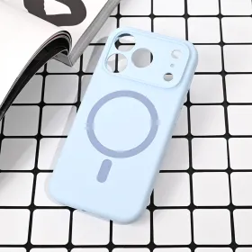 Futrola - maska Magsafe Pure color za iPhone 17 Pro 6.3 svetlo plava.