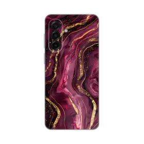 Silikonska futrola - maska print za Samsung A175 Galaxy A17 Burgundy.