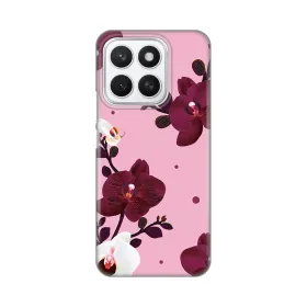 Silikonska futrola - maska print Skin za Huawei Honor X8c Pink Orchid.