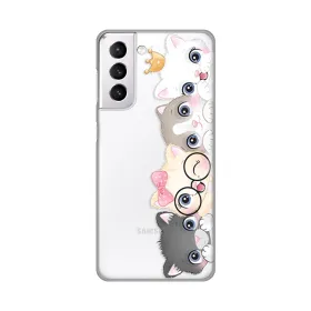 Silikonska futrola - maska print Skin za Samsung G991 Galaxy S21 Cats.