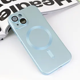 Futrola - maska Magsafe Chrome za iPhone 15 6.1 plava.