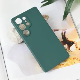 Futrola - maska Teracell Soft Velvet za Samsung S938 Galaxy S25 Ultra tamno zelena.