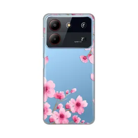 Silikonska futrola - maska print Skin za ZTE Blade A54 Rose Flowers.