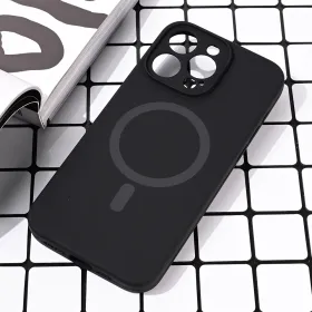 Futrola - maska Magsafe Pure color za iPhone 15 Pro Max 6.7 crna.