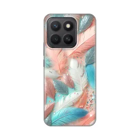 Silikonska futrola - maska print za Huawei Honor X8c Pastel Feathers.