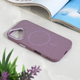 Futrola - maska Magsafe Sparkle Dust za iPhone 17 6.3 ljubicasta.