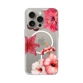 Futrola - maska print Magsafe za iPhone 16 Pro 6.3 Hibiscus.