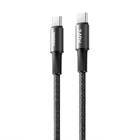 USB Data kabl Remax Velocity CB25 Fast charging 240W Type C na Type C 240W 1.2m crni.