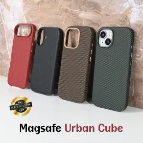 Futrola - maska Magsafe Urban Cube za iPhone 16 Pro Max 6.9 braon.