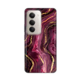 Silikonska futrola - maska print za Xiaomi Redmi 15 4G Burgundy.