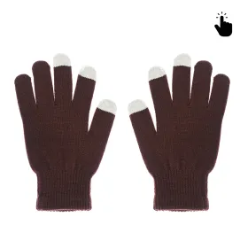 Rukavice za touchscreen RY M (22cm) braon.