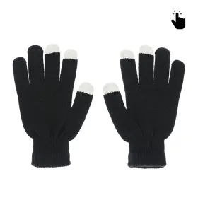 Rukavice za touchscreen RY M (22cm) crno bele.