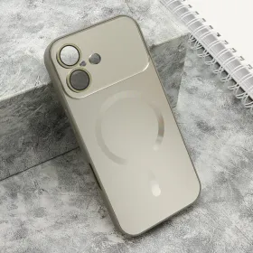 Futrola - maska COLOR METAL Magsafe za iPhone 17 (6.3) siva (MS).