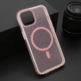 Futrola - maska CRYSTAL MagSafe za iPhone 14 (6.1) roze (MS).