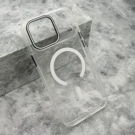 Futrola - maska COLOR RING MagSafe za iPhone 17 Pro Max (6.9) bela (MS).