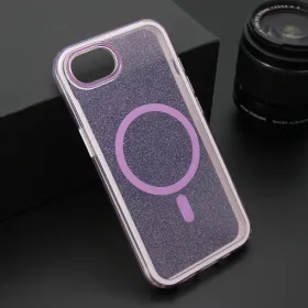 Futrola - maska CRYSTAL MagSafe za iPhone 16E (6.1) ljubicasta (MS).