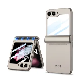 Futrola - maska SMOOTH LINE za Samsung F741B/F761B Galaxy Z Flip 6 5G/Z Flip 7 FE 5G zlatna (GKK case) (MS).