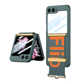 Futrola - maska STRAP CASE za Samsung F741B/F761B Galaxy Z Flip 6 5G/Z Flip 7 FE 5G tamno zelena (GKK case) (MS).