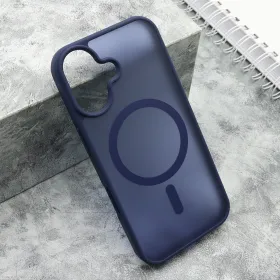 Futrola - maska SILKY MagSafe mat za iPhone 17 (6.3) plava (MS).