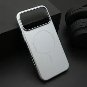 Futrola - maska PURE mat MagSafe za iPhone 17 Pro Max (6.9) srebrna (MS).
