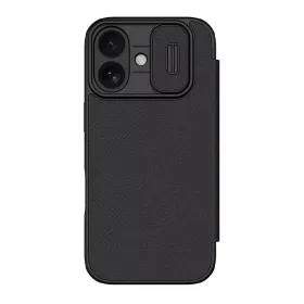 Futrola - maska NILLKIN QIN Pro za iPhone 17 (6.3) crna (MS).