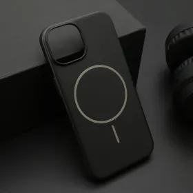Futrola - maska PURE mat MagSafe za iPhone 15 (6.1) crna (MS).