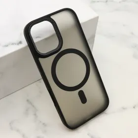 Futrola - maska SILKY MagSafe II za iPhone 17 (6.3) crna (MS).