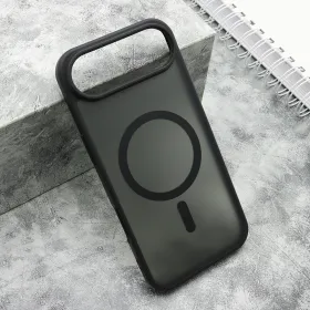 Futrola - maska SILKY MagSafe za iPhone AIR (6.6) crna (MS).