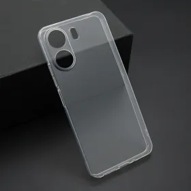 Futrola - maska ultra tanki PROTECT silikon za Xiaomi Redmi 13C/Poco C65 providna (bela) (MS).