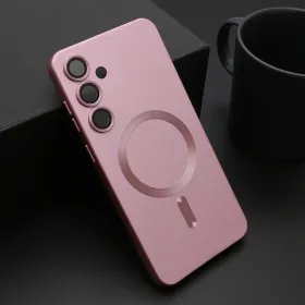 Futrola - maska ELEGANT MAGSAFE za Samsung S936 Galaxy S25 Plus 5G roze (MS).