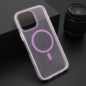Futrola - maska CRYSTAL MagSafe za iPhone 16 Pro Max (6.9) ljubicasta (MS).