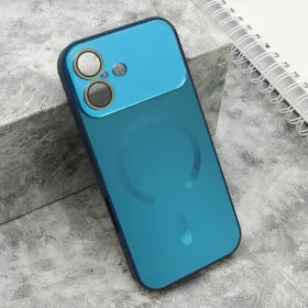 Futrola - maska COLOR METAL Magsafe za iPhone 17 (6.3) plava (MS).