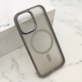Futrola - maska SILKY MagSafe II za iPhone 17 (6.3) siva (MS).