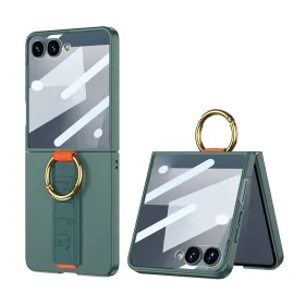 Futrola - maska STRAP RING CASE za Samsung F751B Galaxy Z Flip 7 5G zelena (GKK case) (MS).
