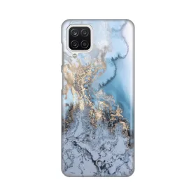 Silikonska futrola - maska print za Samsung A125F Galaxy A12 Blue Gold Marble.