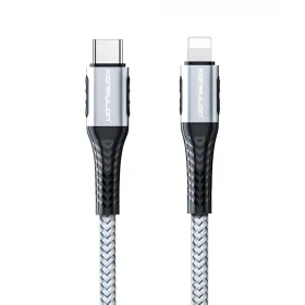 USB Data kabl KONFULON DC35 PD 20W Super Fast Charge Type C na lighting sivi 1m.